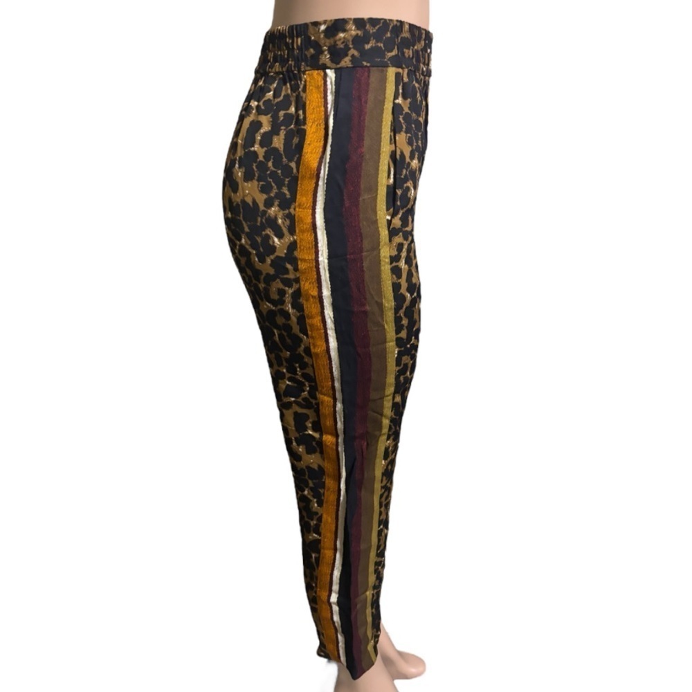 KOBI HALPERIN Women’s Aria Side-Stripe Animal-Print Cropped Pants
